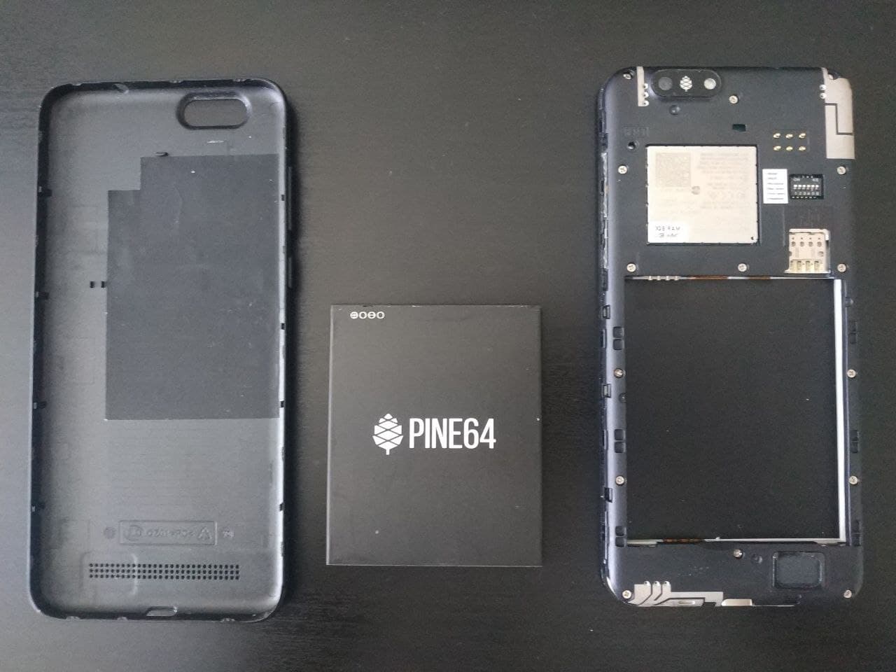 image from Pinephone daily driving