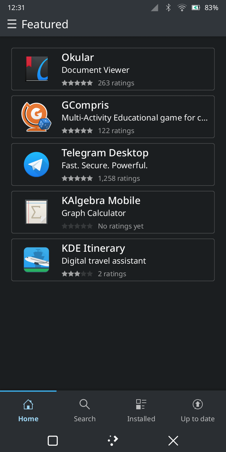 KDE Application manager
